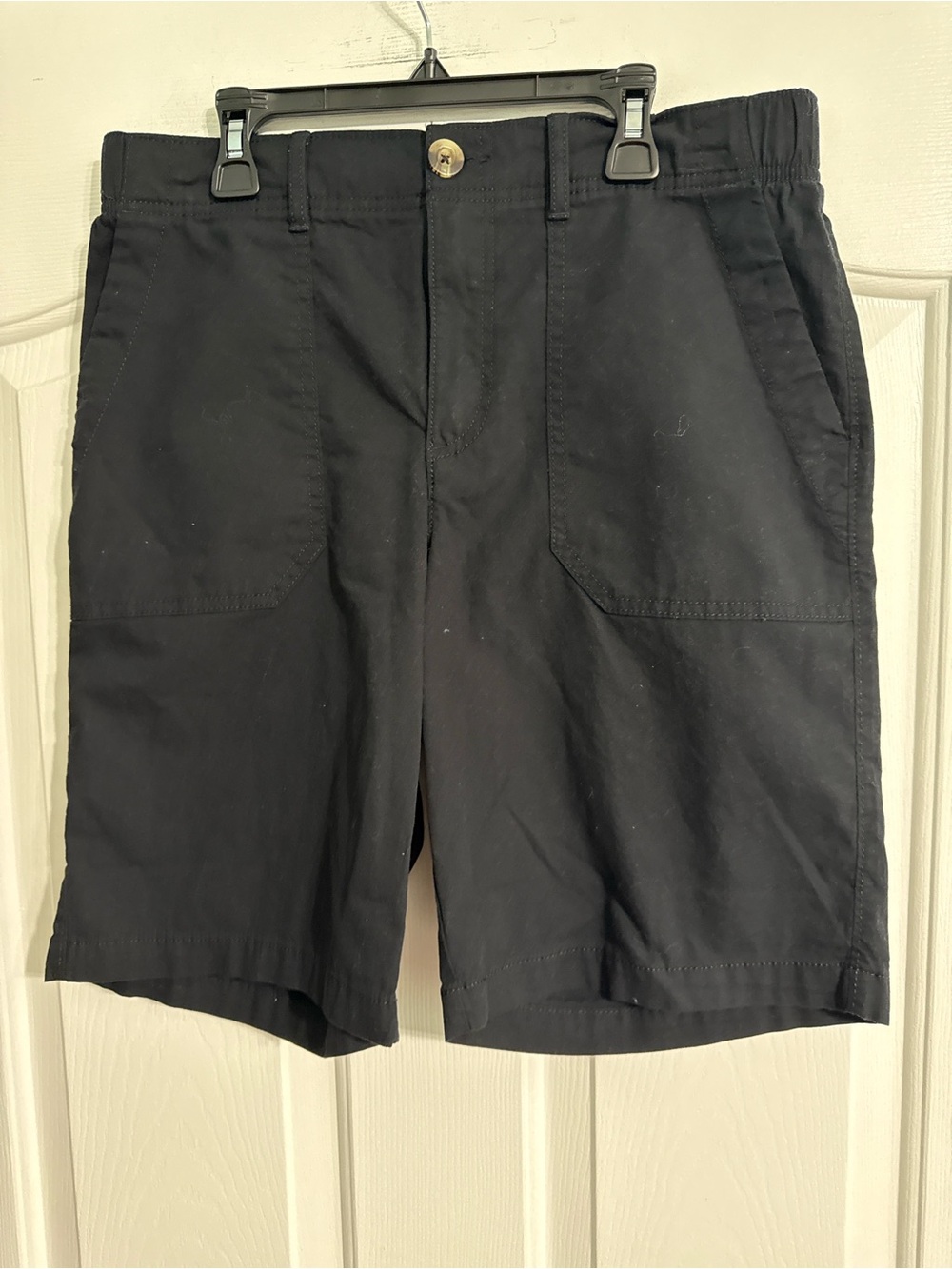 Sonoma Black Flat Front Casual Shorts
